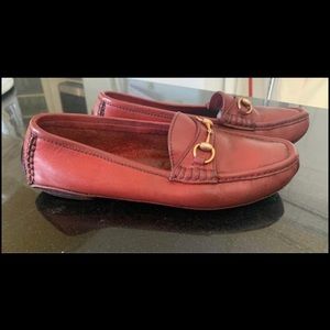 Vintage Gucci Red Driving Loafers 7.5